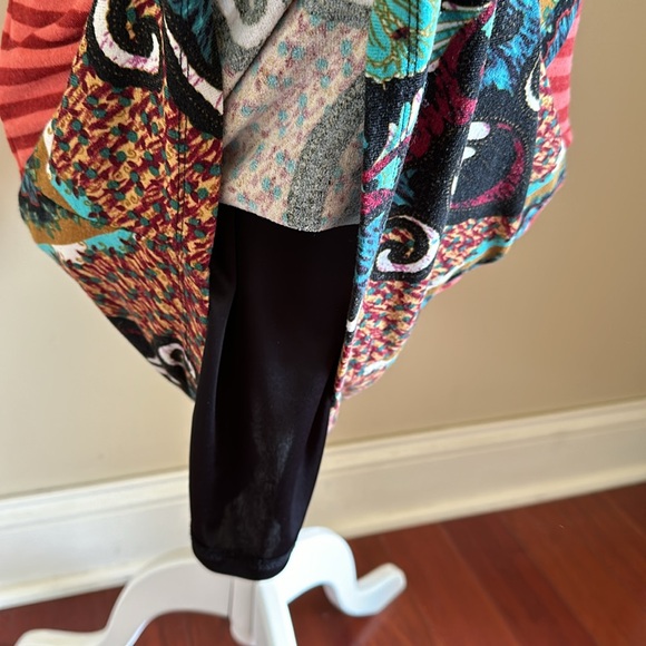 Silvergate Colorful Midi Dress with Black Lace Size Small - Picture 7 of 8